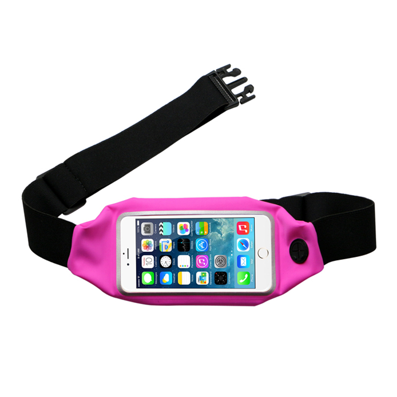 Goedkoop model Rose Pink Sport waterdichte touchscreen mobiele telefoon tas voor hardlopen